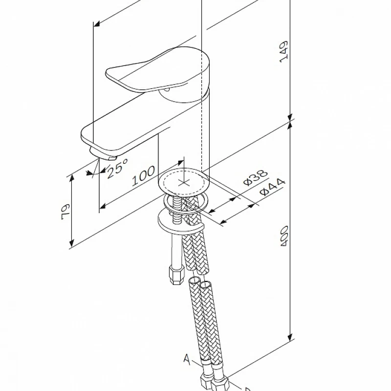 Am.Pm X-Joy смеситель для раковины F85A02100