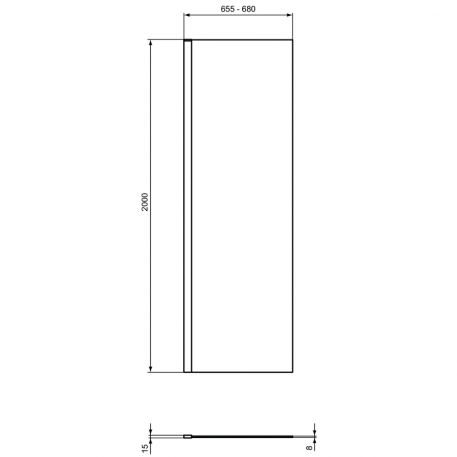 Ideal Standard I.Life фиксированная панель 70 см T4869EO
