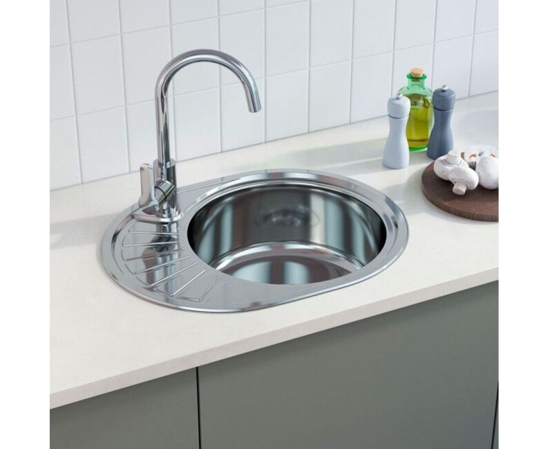Мойка из нержавеющей стали врезная 57х45 см Zerix Z5745-08-180MD micro decor ZM0536