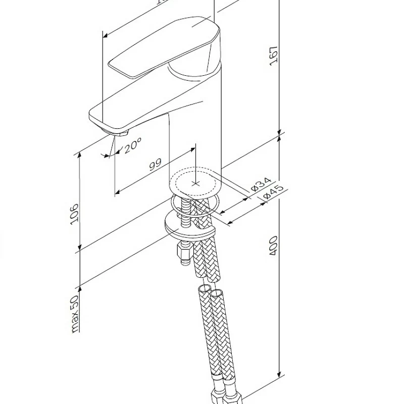 Am.Pm Gem смеситель для раковины F90A02122