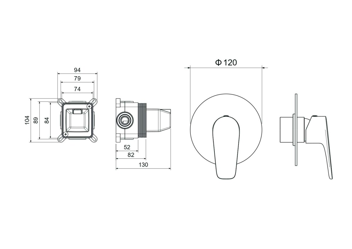 Aquatek Бетта Смеситель для душа AQ1166MB