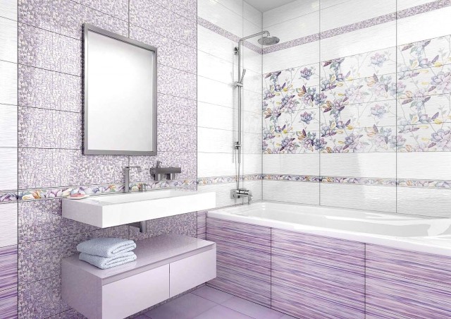 Уралкерамика Бьюти 20х60 см декор настенный цветы 2