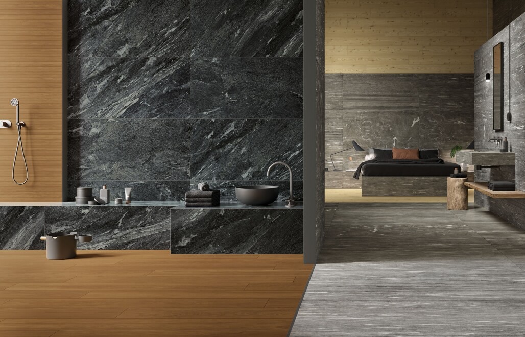 Italon Скайфолл Неро Смеральдо керамогранит 60х120 610015000490