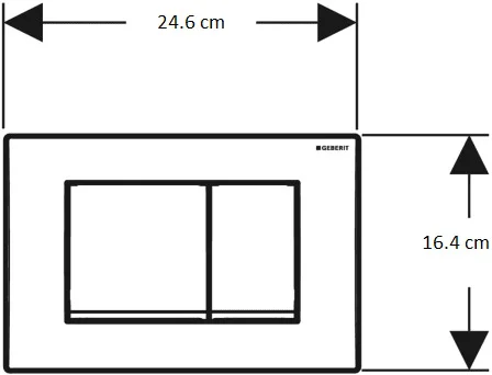 Geberit Duofix Delta 458.163.21.1 инсталляция для унитаза с кнопкой смыва хром