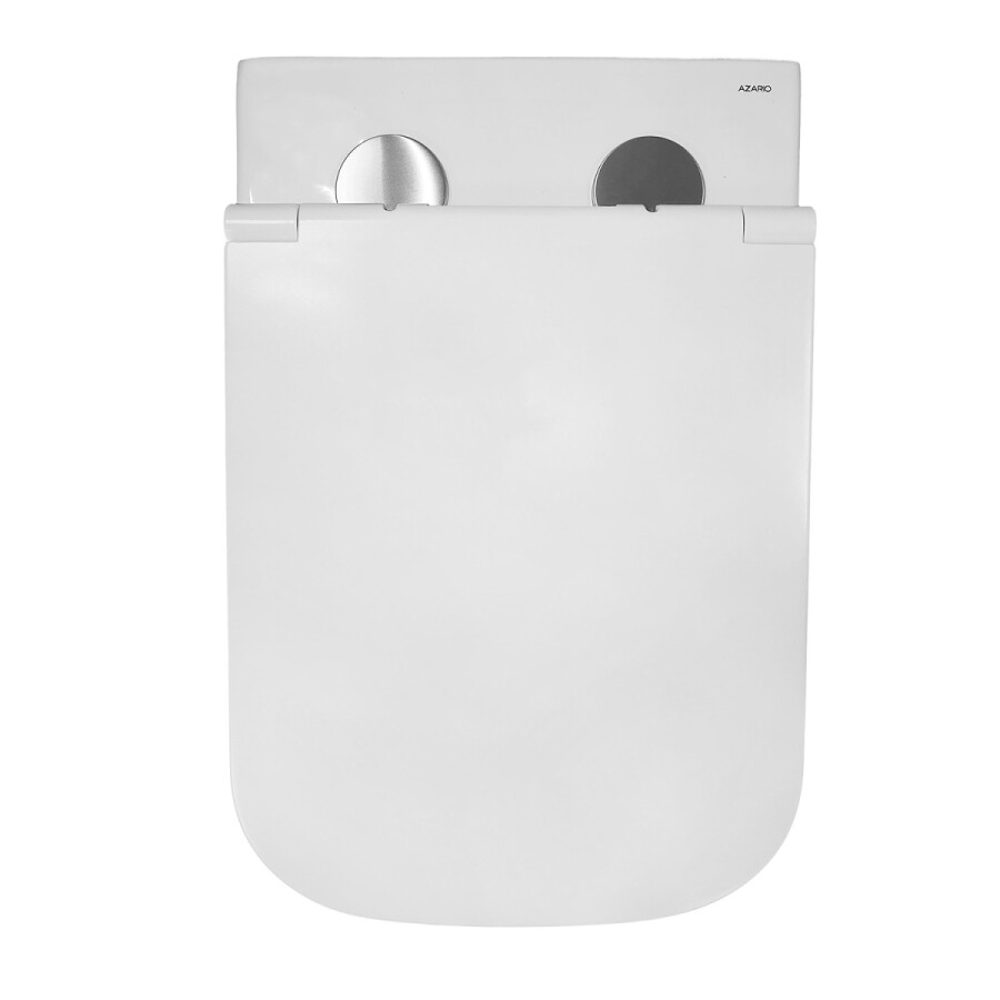 Унитаз подвесной Azario Cascad 525x345x360 безободковый, система смыва "Скрытое Торнадо", в комплекте с быстросъемным сиденьем микролифт AZ-2303A