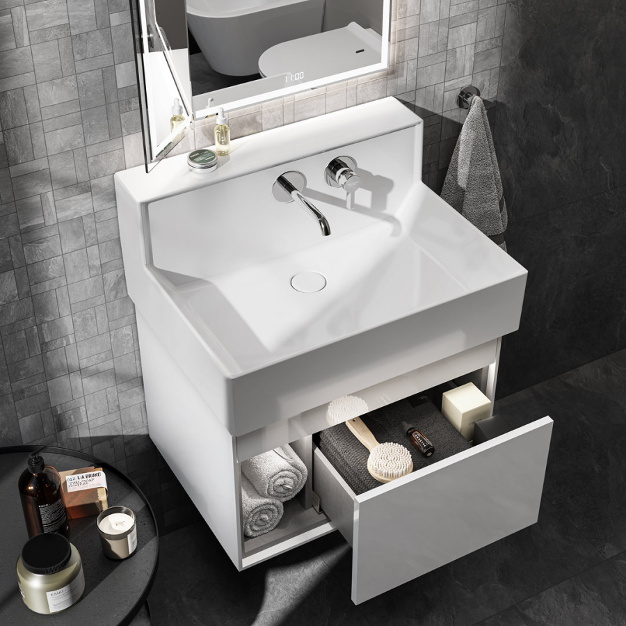 Kerama Marazzi Tecnologica тумба подвесная 65 белая LO.M.65WHT