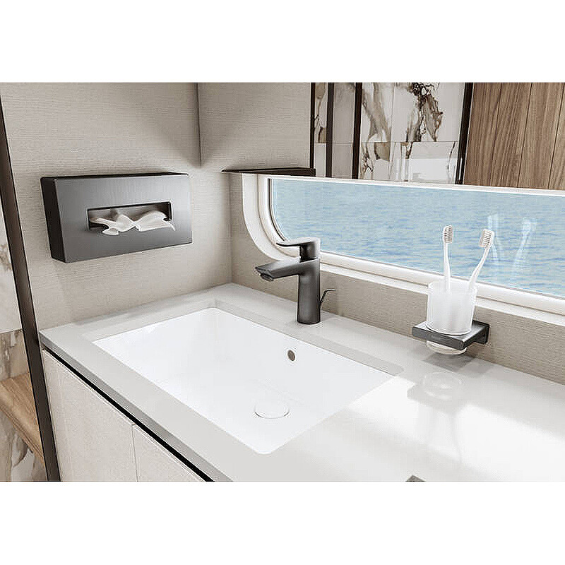 Hansgrohe AddStoris Стакан для зубных щеток хром-черный матовый 41749340