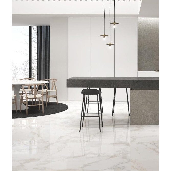 Керамогранит Azuvi Calacatta Gold Polish Белый Полированный 60x120 AZU01999902P