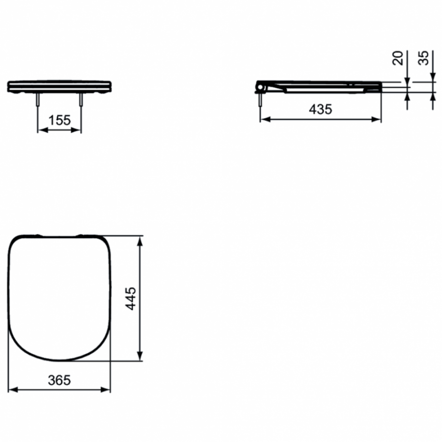 Ideal Standard i.life сиденье для унитаза T467901