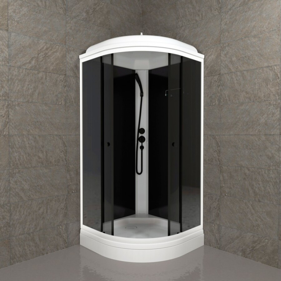 Triton Душевая Кабина Грэй-Блэк 90*90 А (ПД31) Щ0000067302
