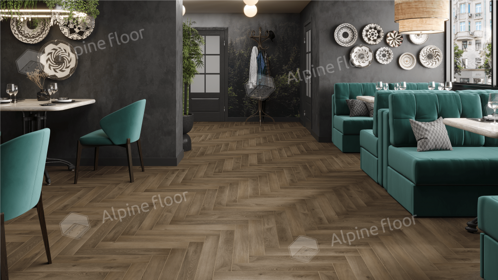 Ламинат Alpine Floor Herringbone 12 Pro (NEW), LF106-11A Дуб Анжу 606 х 101 х 12 mm