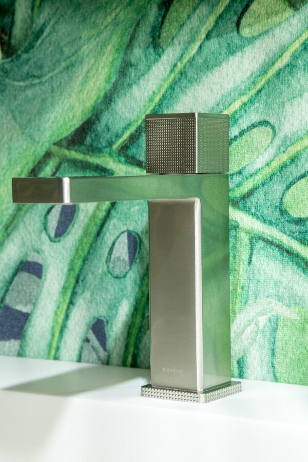 Смеситель автоматический для раковины Boheme Quad Nikel Brush 159-NB