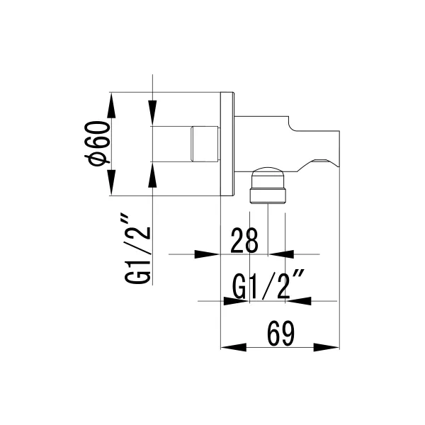 Lemark подключение для душевого шланга LM4885C