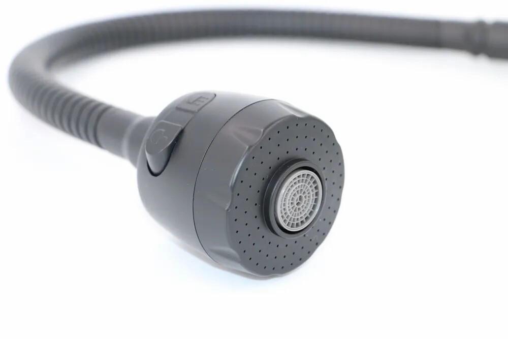 Mixxus SOK-011 Смеситель для кухни с гибким рефлекторным изливом Черный CR0617