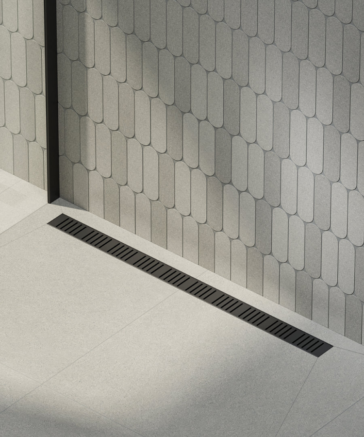 Kerama Marazzi Smart душевой лоток 75 черный AG101101750KM