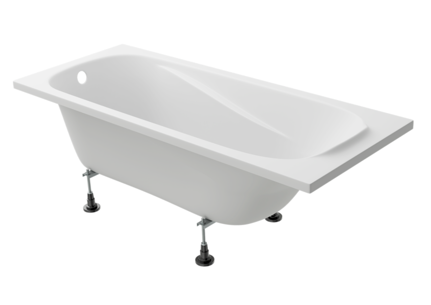 Vento Italy Serena Simple LA Ванна акриловая прямоугольная 160*70*43,5 см белая без каркаса и панели SERENA 160