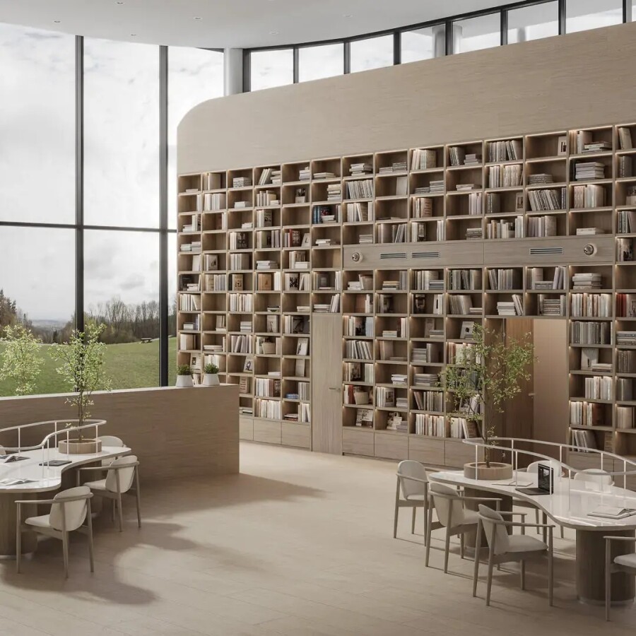 Керамический гранит Kerama Marazzi Прованс Люберон бежевый декорированный матовый обрезной 119,5x238,5x0,9 KM1224G0061R