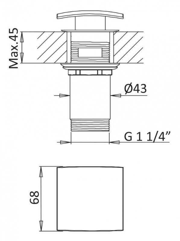 Cezares Porta смеситель для раковины золото PORTA-LS1-SR