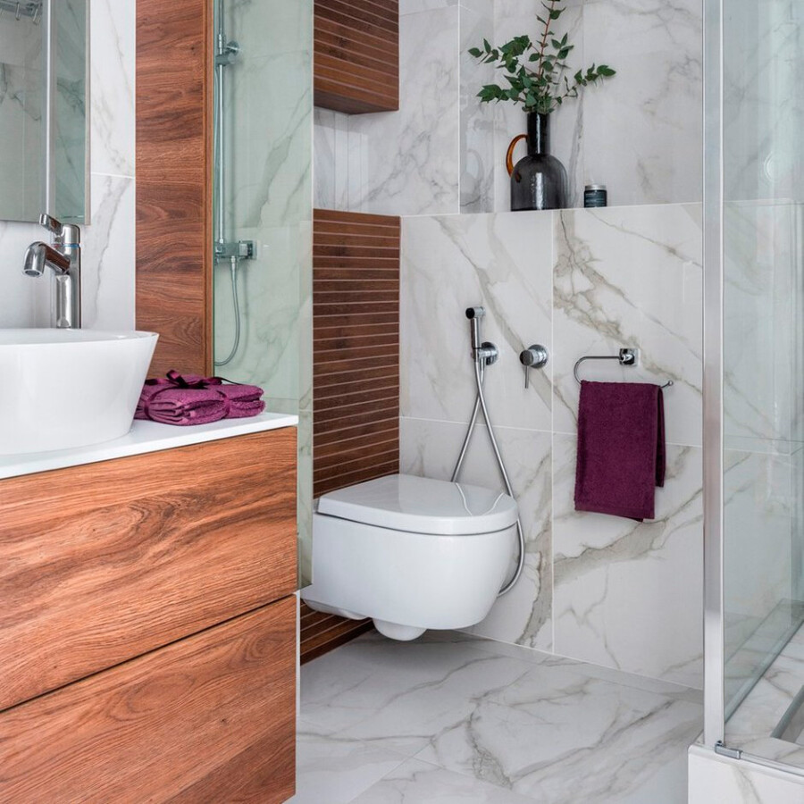 Kerama Marazzi Монте Тиберио плинтус лаппатированный 80х9,5 см белый SG849992R8BT