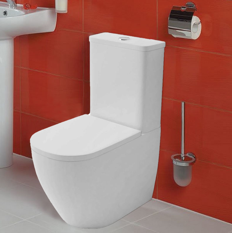 Azario Renda AZ-8693 унитаз напольный безободковый с сиденьем