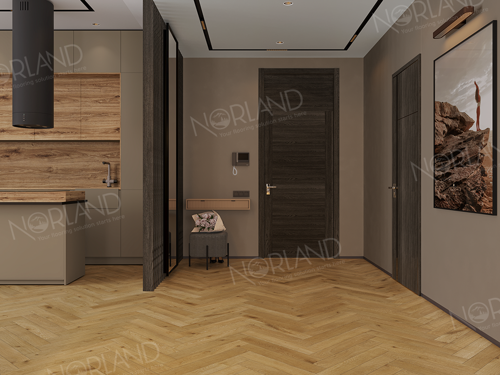 Ламинат Alpine Floor Norland Herringbone Elegant Strong LF304-09 Дуб Хайнан 600х100х12 mm