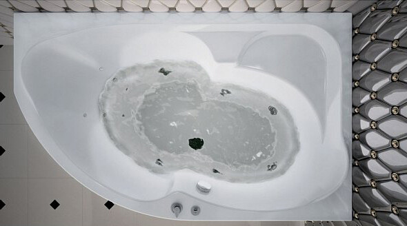 Aquanet Allento 170*100 ванна акриловая асимметричная R