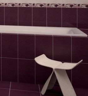 Газкерамика Лаура 20х30см плитка настенная сиреневая матовая 