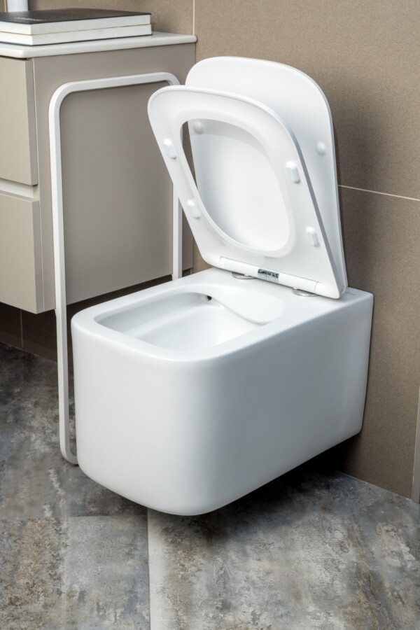 Унитаз подвесной Boheme Mane Белый матовый c крышкой 970-SET-MW