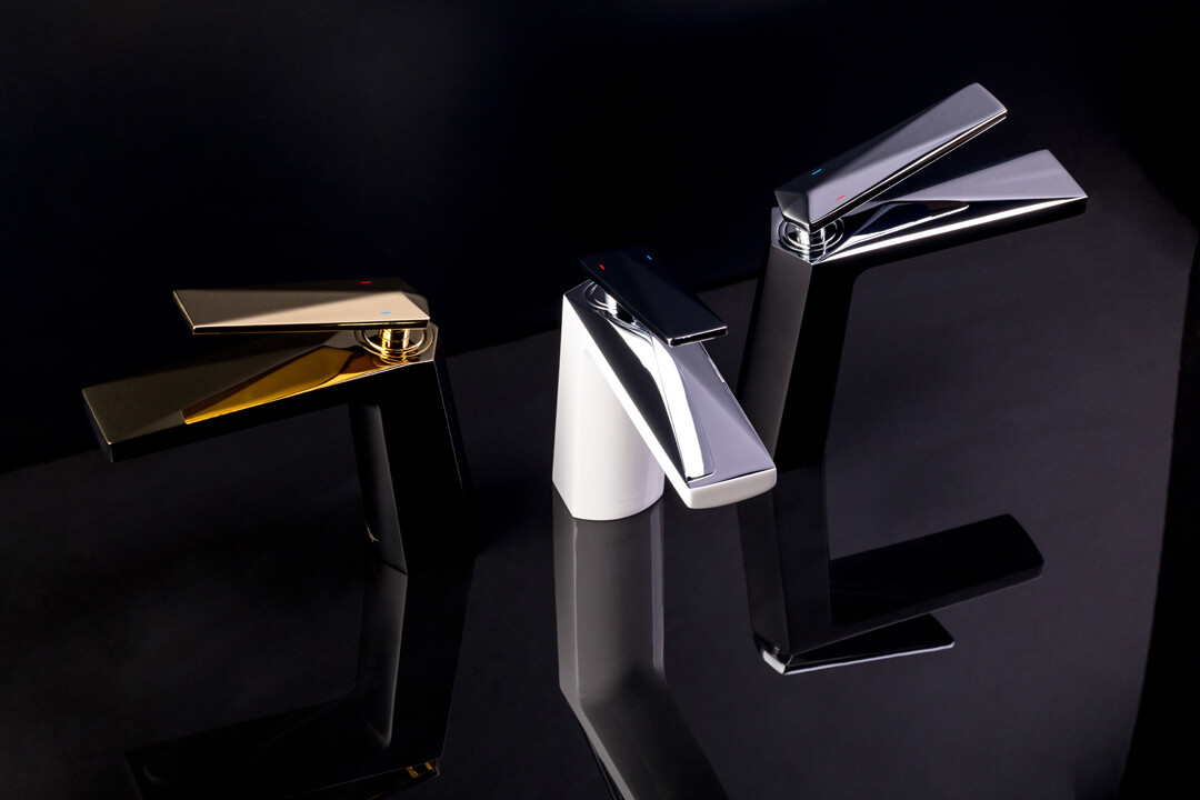 Смеситель для биде Boheme Venturo Белый / Золото 386-W