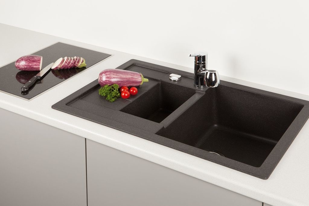 Schock Aster 60D 700759 кухонная мойка оникс 50x78 см