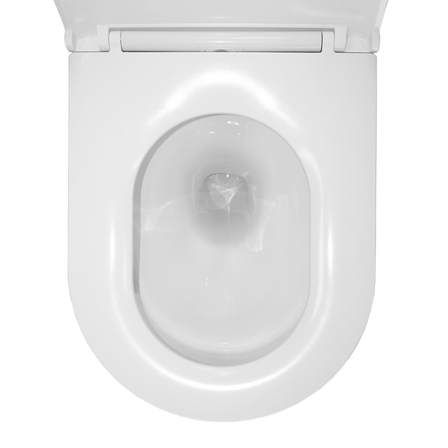 Унитаз подвесной Azario Fora 368х530х410 безободковый "Скрытое Торнадо" быстросъемное микролифт AZ-0017-UQ3