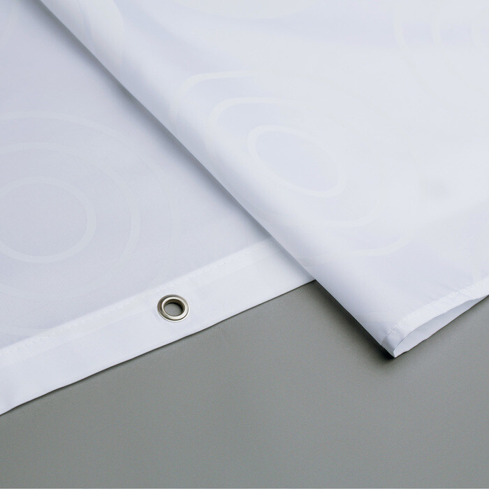 Iddis Chequers White 432P20RI11 200*200 штора для ванной