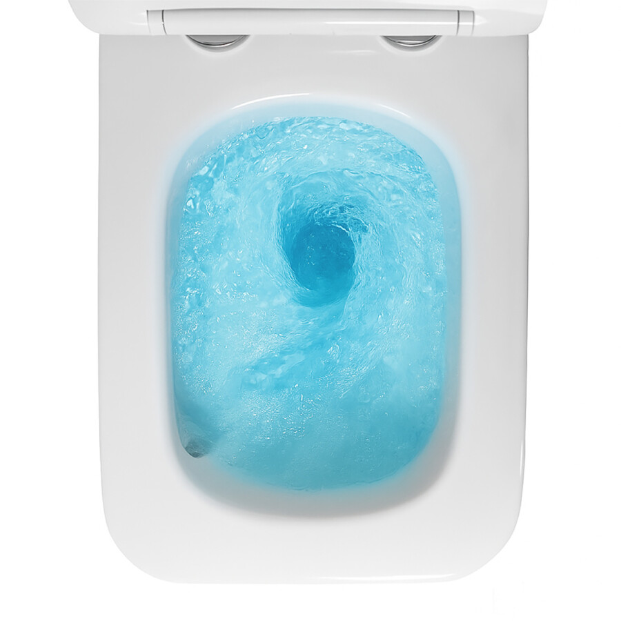 Унитаз подвесной Azario Indor Торнадо, с сиденьем микролифт/дюропласт 520*360*360 AZ-9004WT