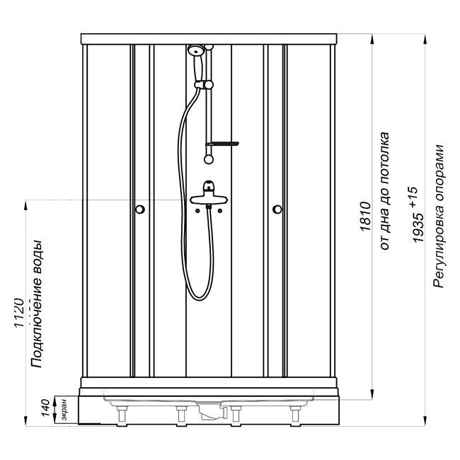 Triton Риф А2 Душевой бокс 90*90*195 №1