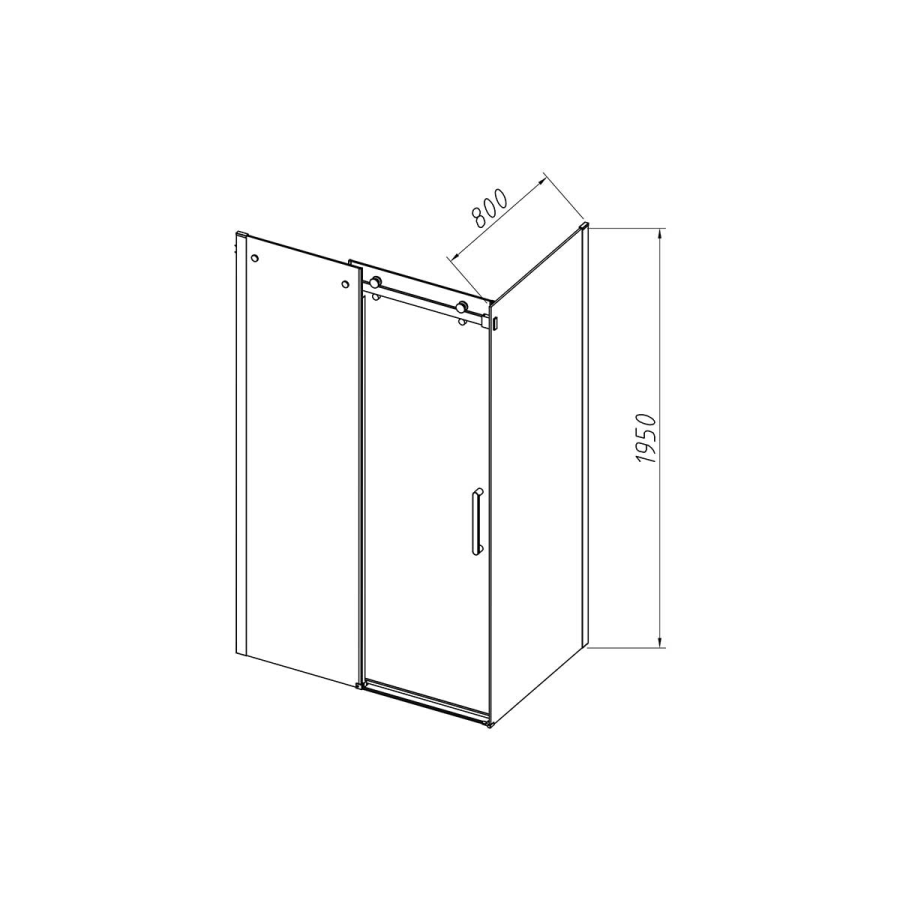 Vincea Como-N душевой уголок 120х80 см хром VSR-4CN8012CL