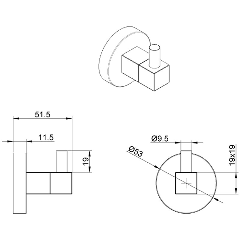 Azario Nessy крючок AZ-73105A