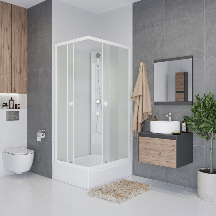 Niagara Promo Душевая кабина 100x80 Без крыши P100/80/26Q/MT/BK