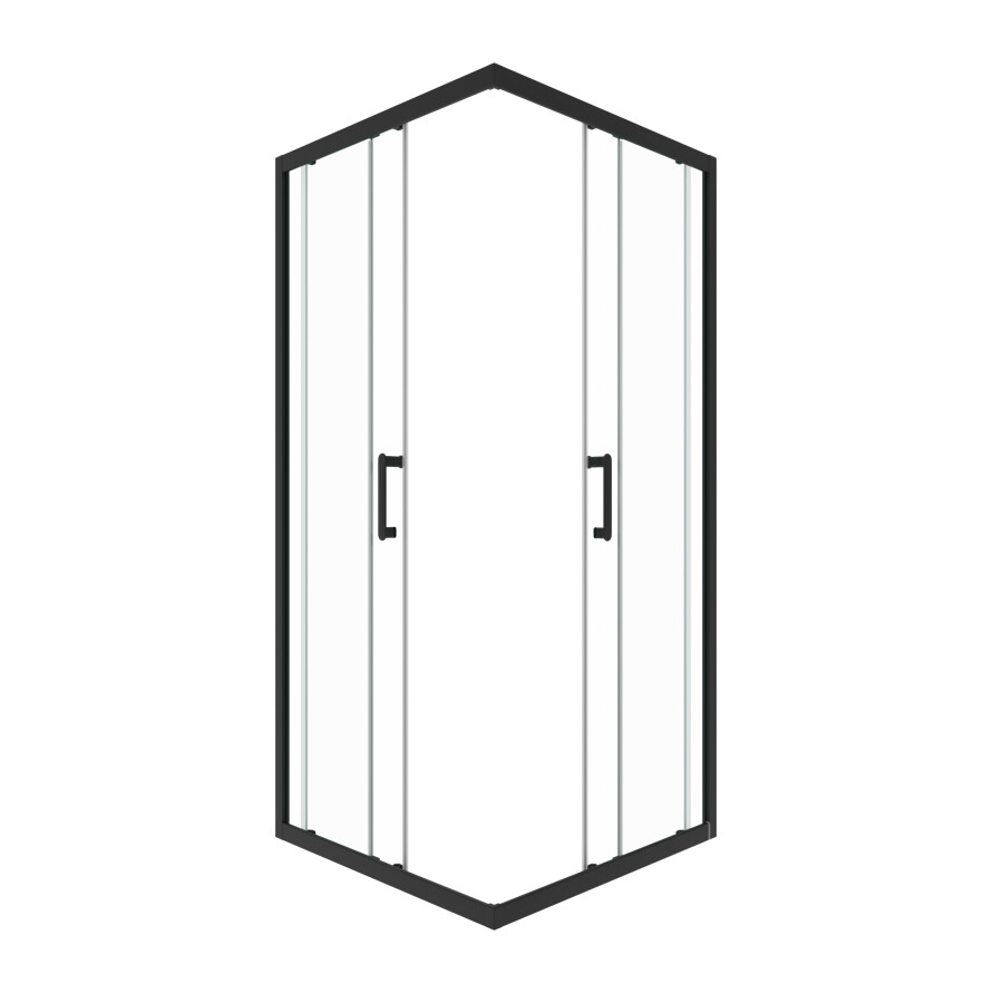 Triton-Pro Душевая ширма Fix 90×90 черная