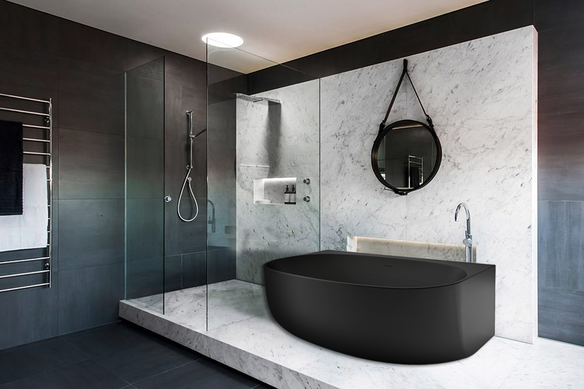 Azario Cambridge ванна акриловая 170 88 см пристенная CAM17289MB