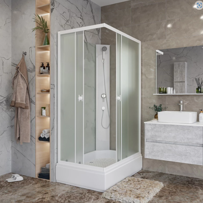 Niagara Promo Душевая кабина 100x80 Тропик Универсальная P100/80/26Q/MT/BKT