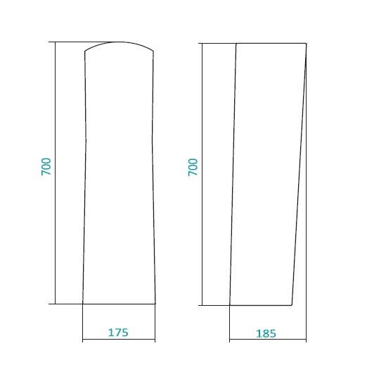 Santek пьедестал для раковины Биц 1.WH11.0.595