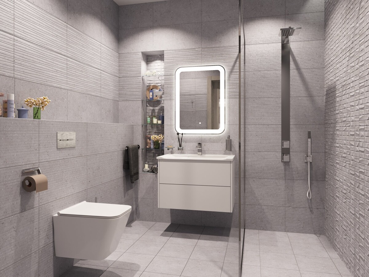 Керамическая плитка Cube Ceramica Rockberry Panch Gris 30*60 УТ000049788