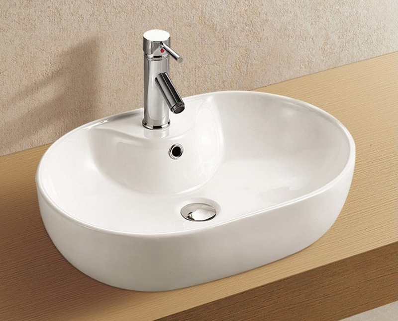 Azario раковина накладная 60х42х16 белая AZ-2193