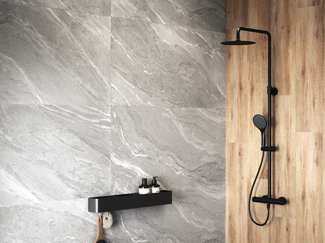 Керамогранит Cersanit Manzolino серый ректификат 60x120 A17440