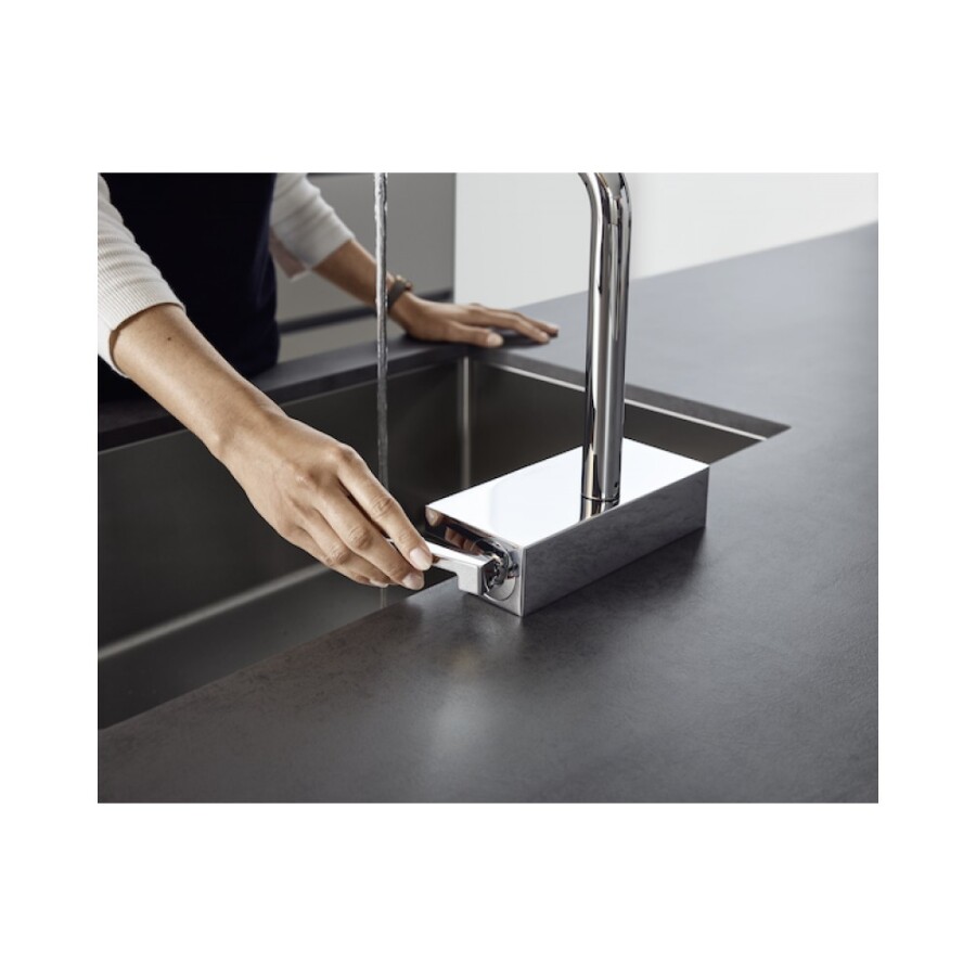 Hansgrohe Aquno Select M81 Кухонный смеситель 250 с вытяжным душем 2jet sBox сталь 73830800