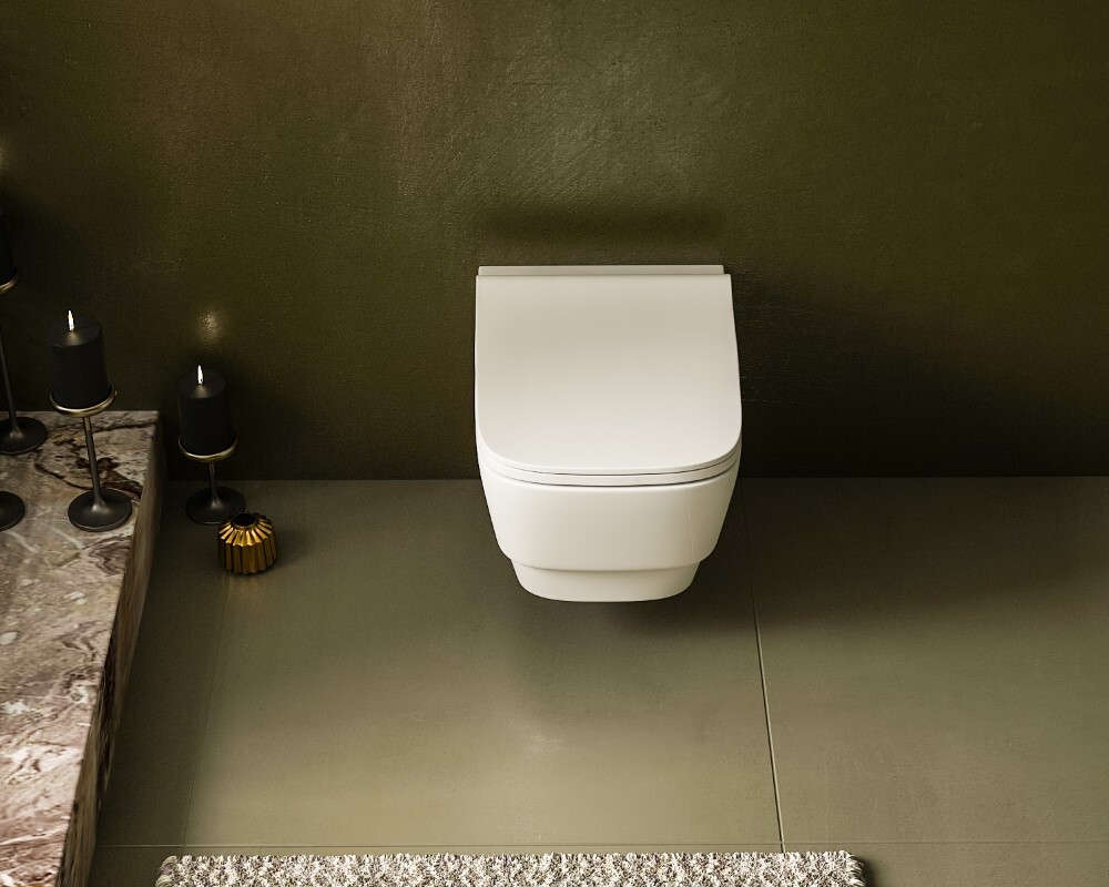 Унитаз подвесной Boheme Bello Белый глянец 971-W