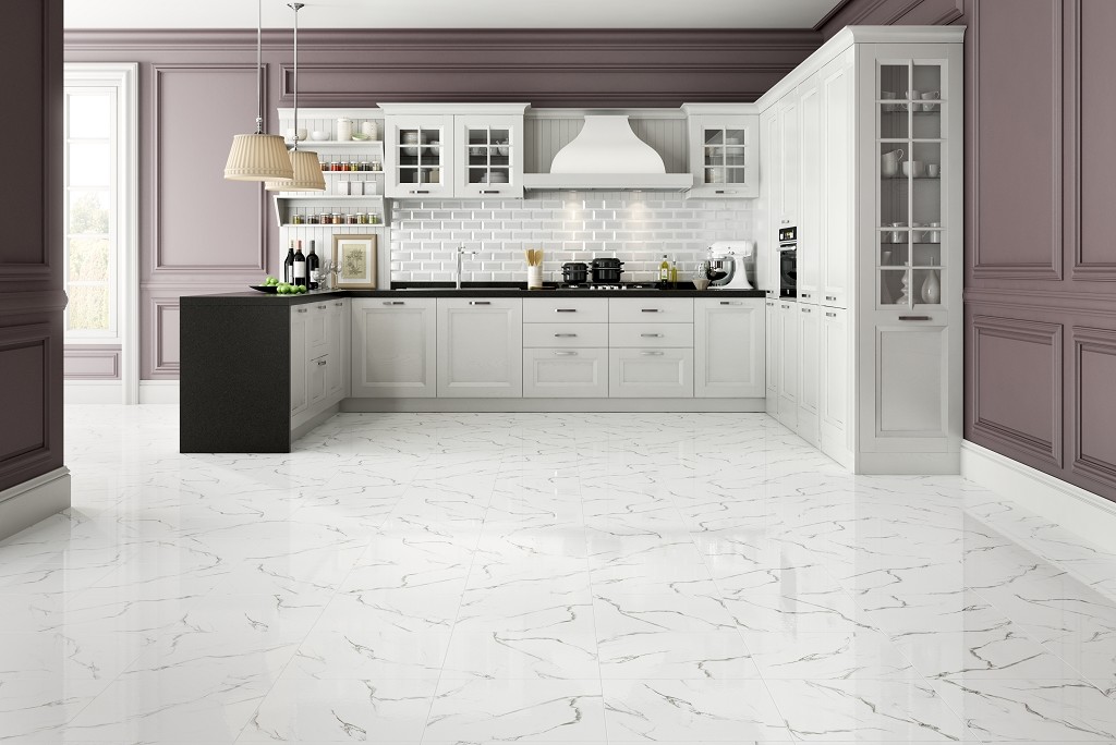 Grasaro Classic Marble White G-270-g керамогранит напольный 40х40 см белый глянцевый