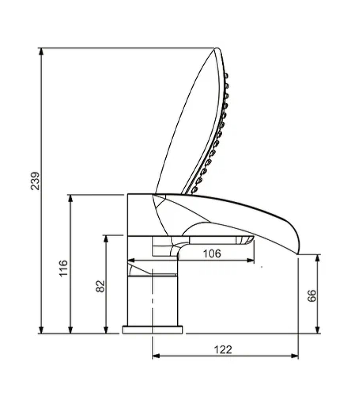 Смеситель на борт ванны Gappo Noar G1148-8