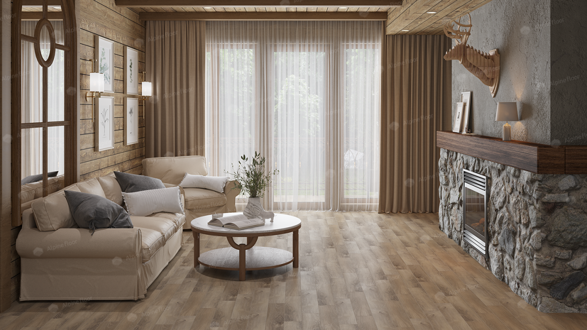 Alpine Floor Parquet Light SPC ламинат Дуб Синистра ECO 13-17AB-R 600 х 125 х 4мм