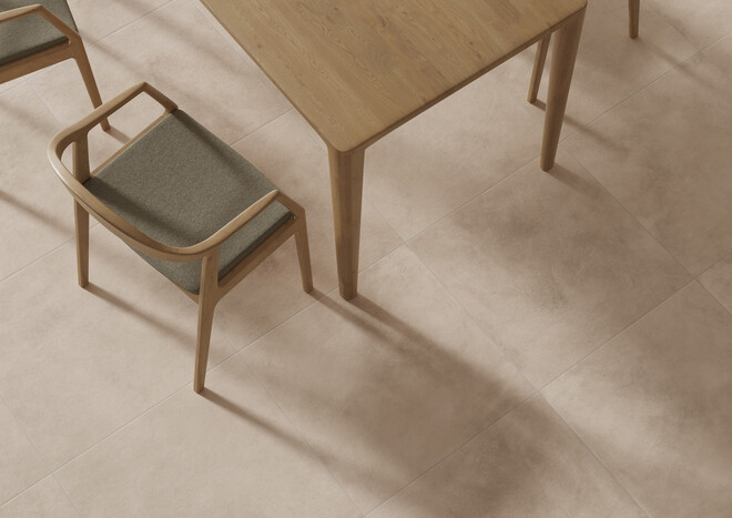 Керамогранит Cersanit Residence светло-бежевый ректификат рельеф 59,8x59,8 A17874